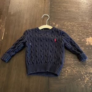 Navy blue Polo sweater sizes 12M